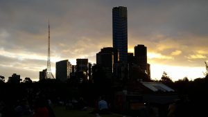 Melbourne i solnedgången!