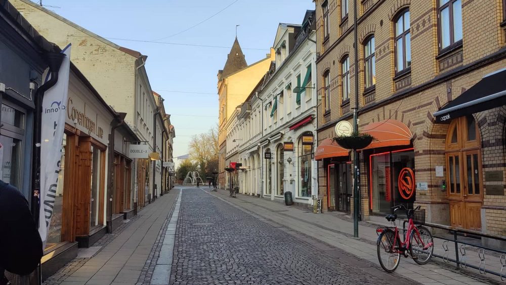 Fiskaregatan i Lund, tidig morgon